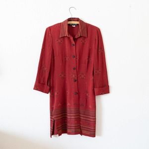 Vintage Giorgio Sant'Angelo Oriental Button Down